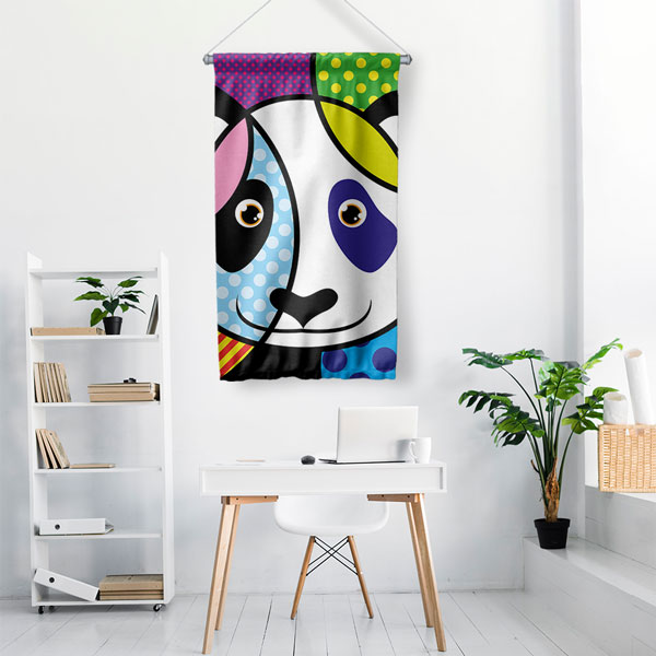 Pop Art Köpek Duvar Flaması 4977
