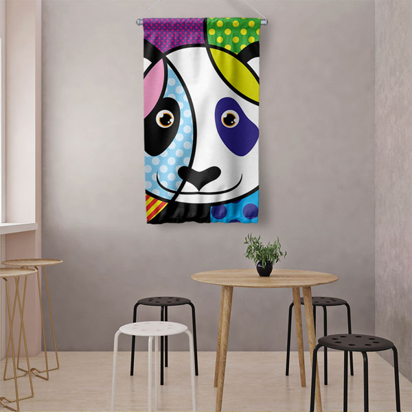 Pop Art Köpek Duvar Flaması 4977