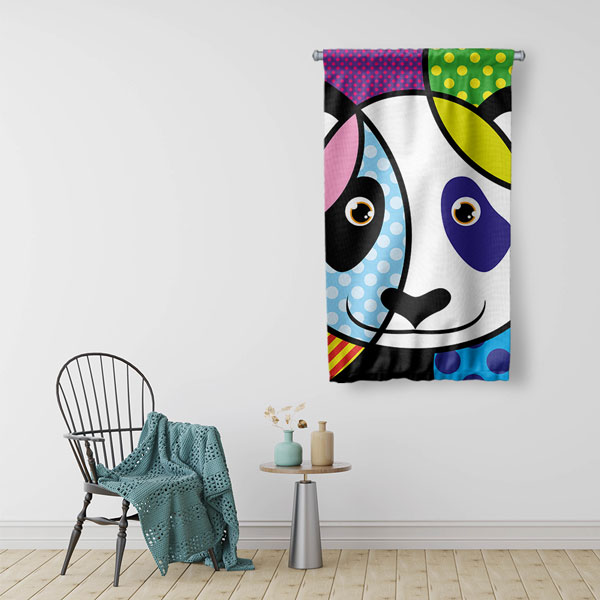 Pop Art Köpek Duvar Flaması 4977