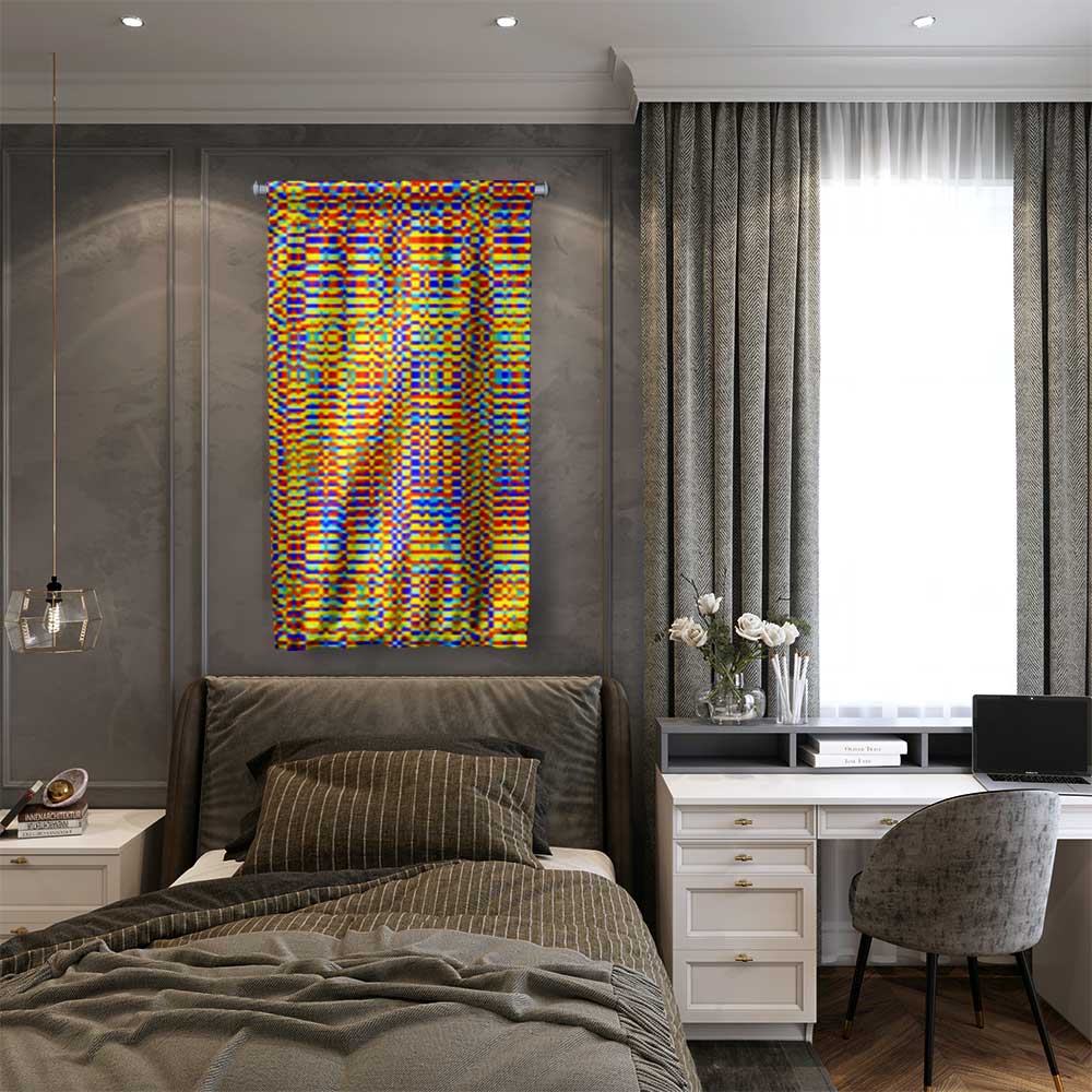 Renkli Geometrik Soyut Sanat Duvar Flaması 4204