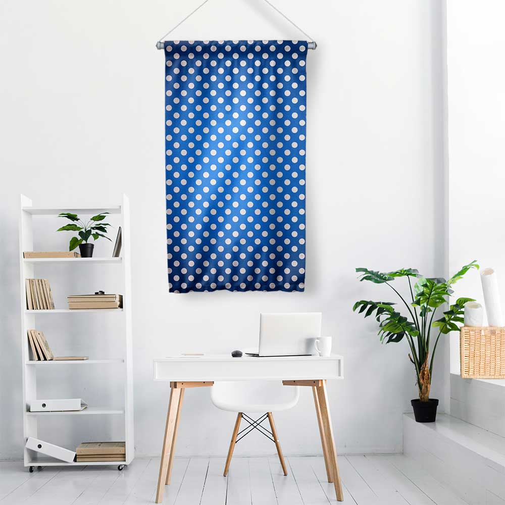 Mavi Puantiyeli Marin Duvar Flaması 4659