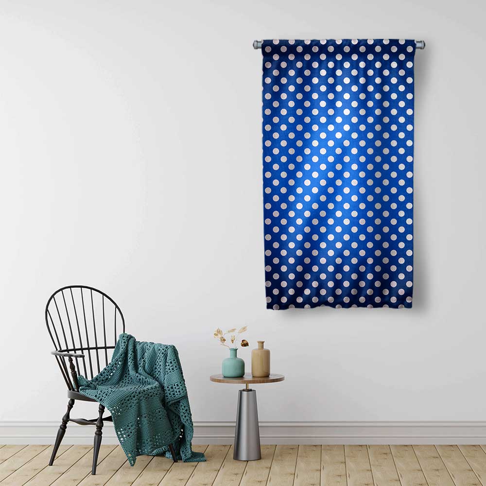 Mavi Puantiyeli Marin Duvar Flaması 4659