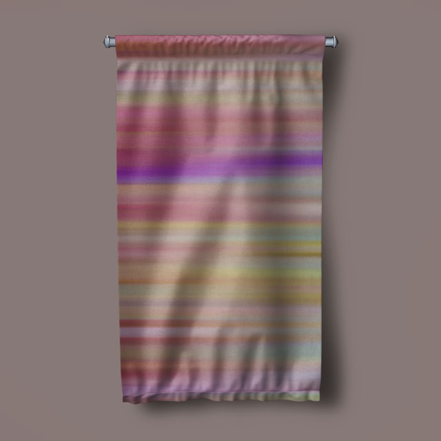 Renk Geçişli Soyut Dijital Sanat Duvar Flaması 4894