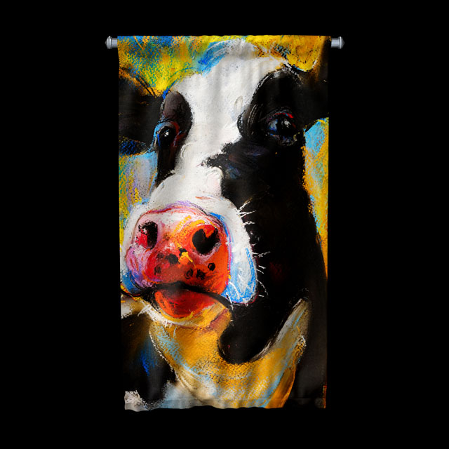 Renkli İnek Duvar Flaması 4985