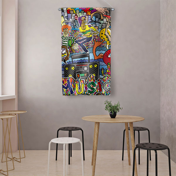 Pop Art Grafiti Duvar Flaması 5034