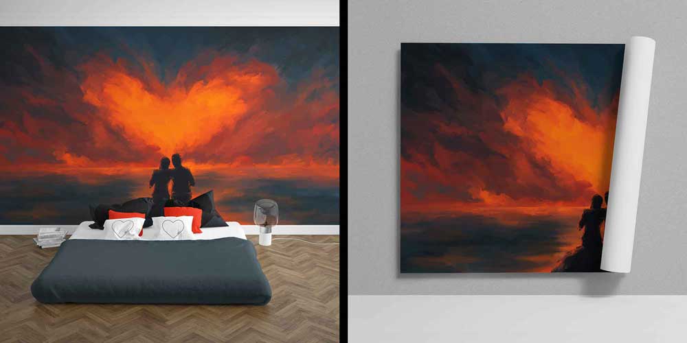 Gün Batımında Romantik Çift Duvar Kağıdı 4495