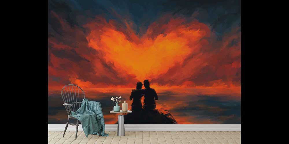 Gün Batımında Romantik Çift Duvar Kağıdı 4495