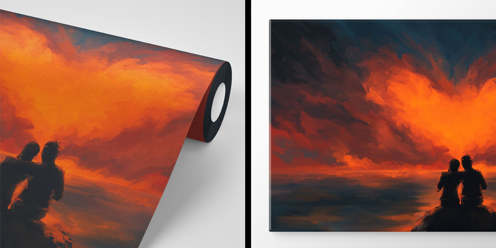 Gün Batımında Romantik Çift Duvar Kağıdı 4495