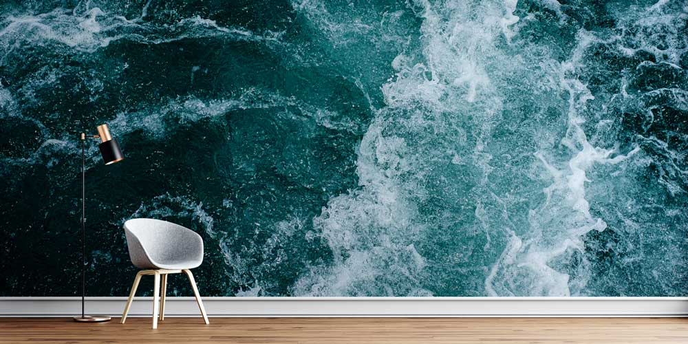 Hareketli Deniz Suyu Dokulu Duvar Kağıdı 4602