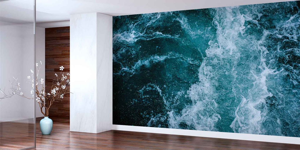 Hareketli Deniz Suyu Dokulu Duvar Kağıdı 4602
