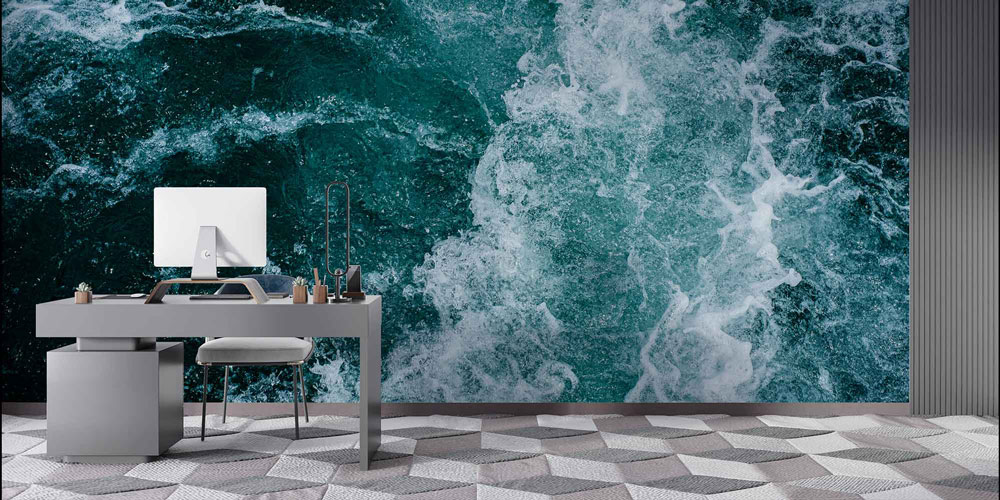 Hareketli Deniz Suyu Dokulu Duvar Kağıdı 4602