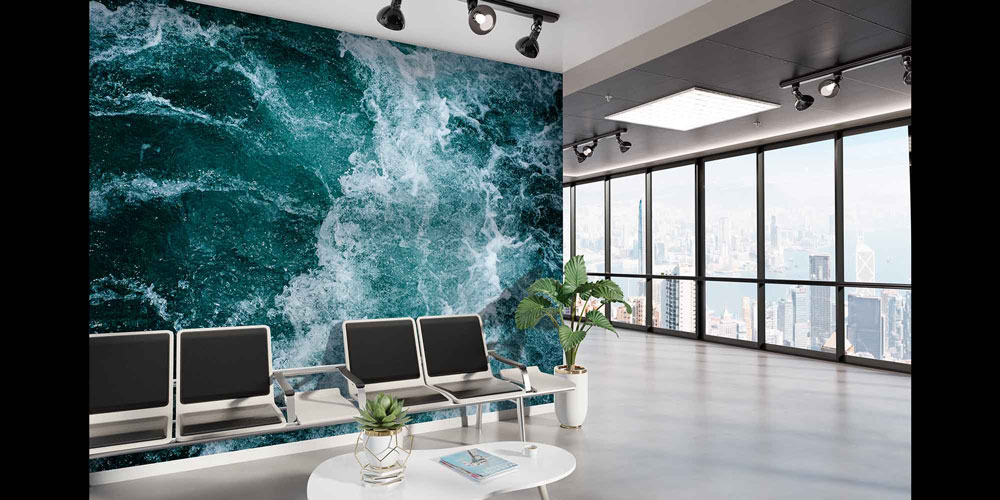 Hareketli Deniz Suyu Dokulu Duvar Kağıdı 4602