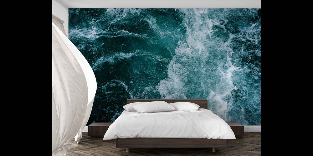 Hareketli Deniz Suyu Dokulu Duvar Kağıdı 4602