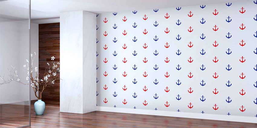 Çapa Desenli Duvar Kağıdı 4615