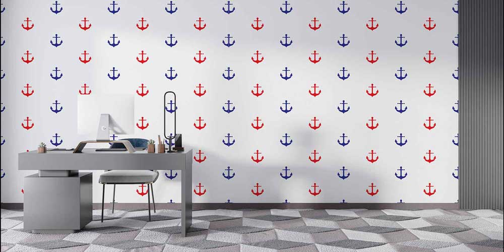 Çapa Desenli Duvar Kağıdı 4615