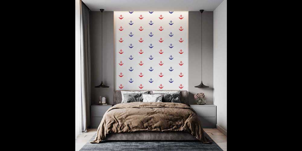 Çapa Desenli Duvar Kağıdı 4615