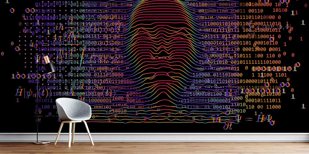 duvar-kagidi-4823-0 Dijital Sanat Dalga Formlu İnsan Yüzü Duvar Kağıdı 4823