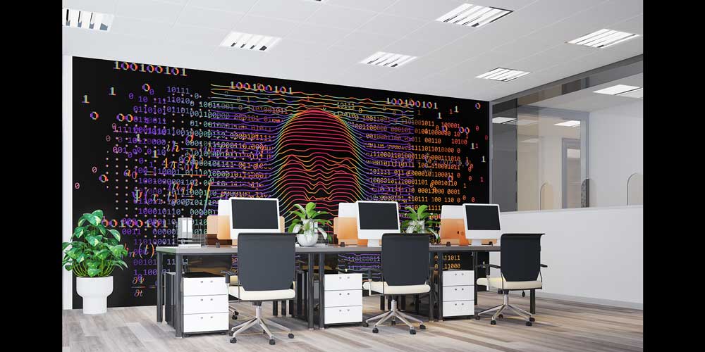 duvar-kagidi-4823-08 Dijital Sanat Dalga Formlu İnsan Yüzü Duvar Kağıdı 4823