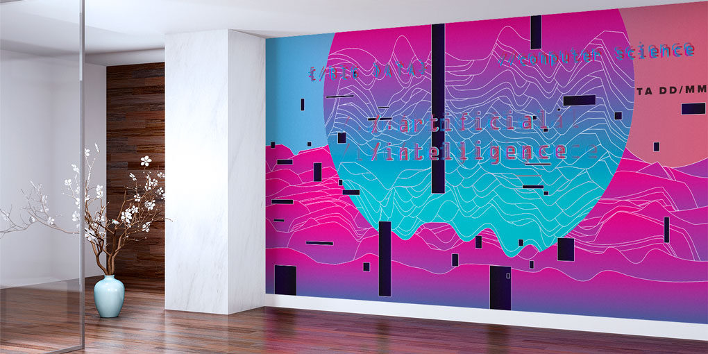 Yapay Zekâ Temalı Dijital Sanat Duvar Kağıdı 4824