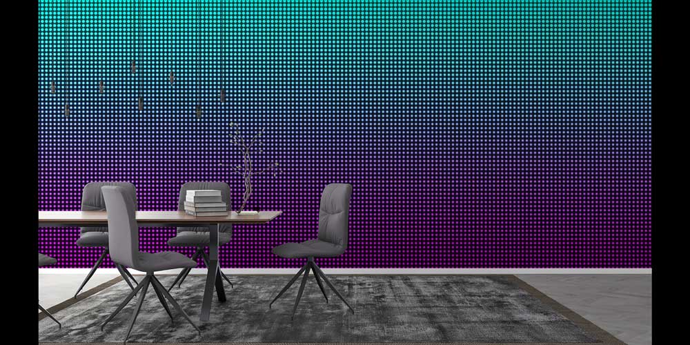 Nokta Dokulu Renk Geçişli Dijital Sanat Duvar Kağıdı 4831