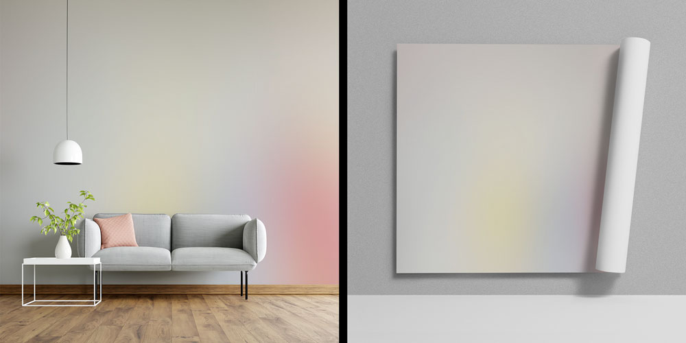Pastel Renk Geçişli Minimal Dijital Sanat Duvar Kağıdı 4835
