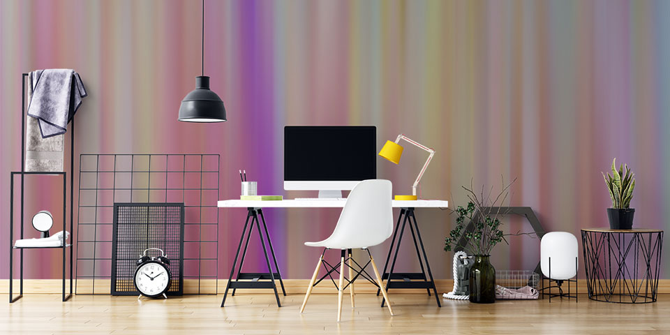 Dikey Renk Geçişli Minimal Soyut Dijital Sanat Duvar Kağıdı 4837