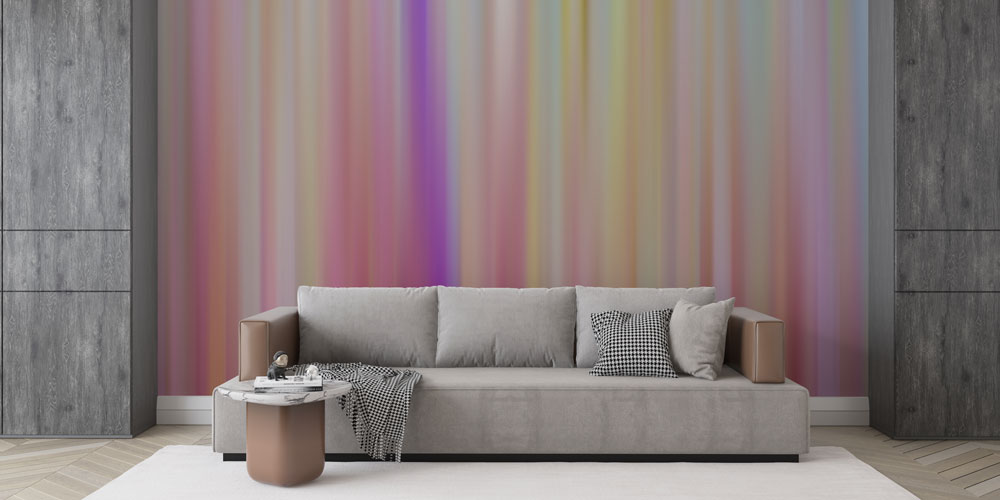 Dikey Renk Geçişli Minimal Soyut Dijital Sanat Duvar Kağıdı 4837