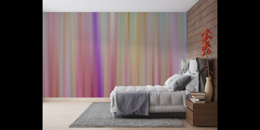 Dikey Renk Geçişli Minimal Soyut Dijital Sanat Duvar Kağıdı 4837