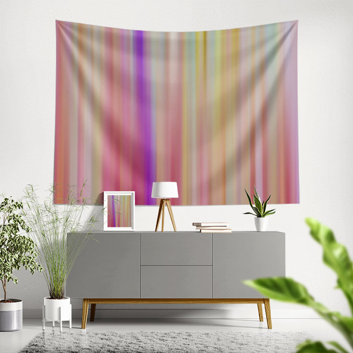 Yumuşak Renk Geçişli Dijital Sanat Duvar Örtüsü 4867