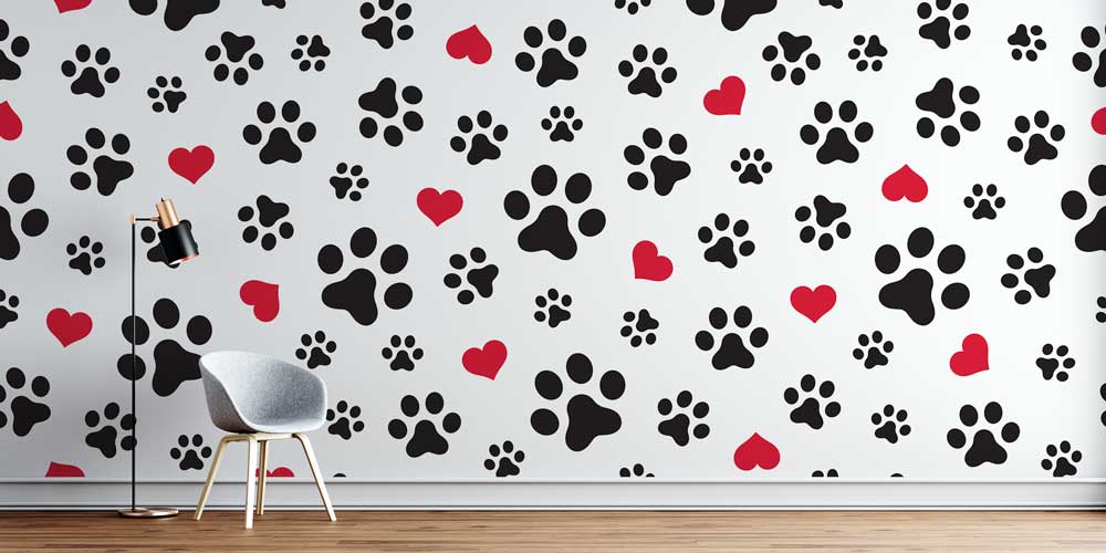 Sevimli Pati Desenli Duvar Kağıdı 4936