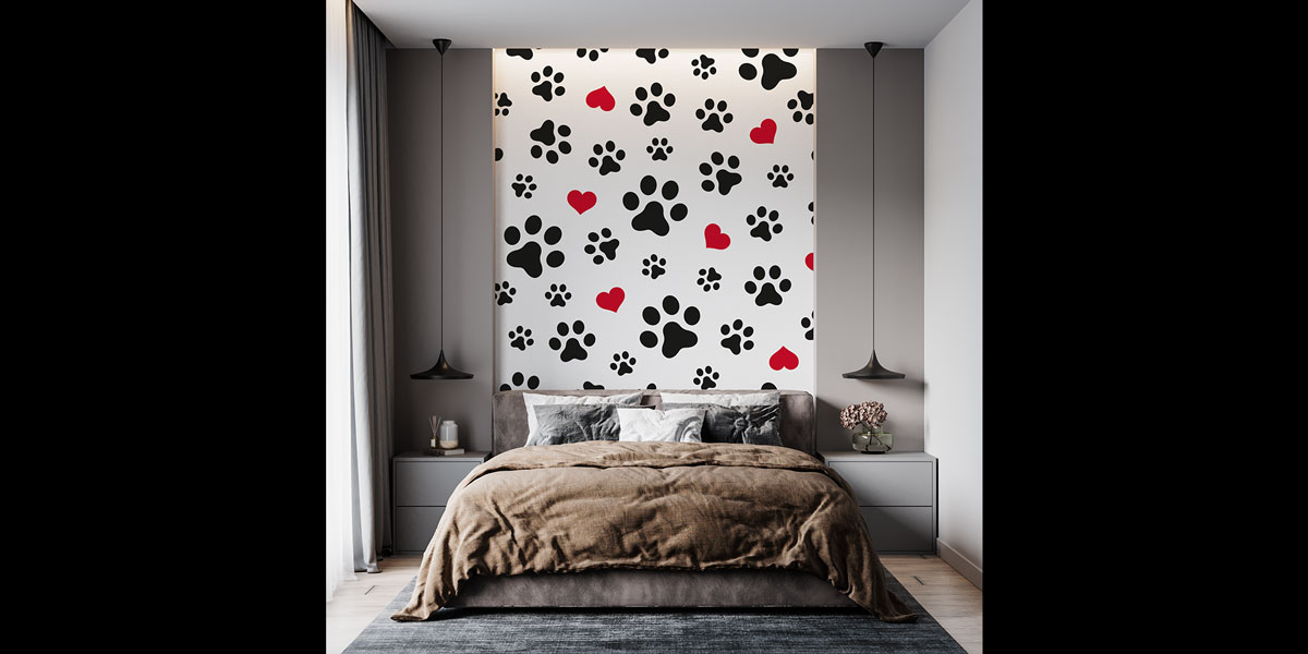 Sevimli Pati Desenli Duvar Kağıdı 4936