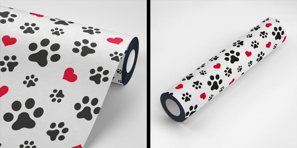 Sevimli Pati Desenli Duvar Kağıdı 4936