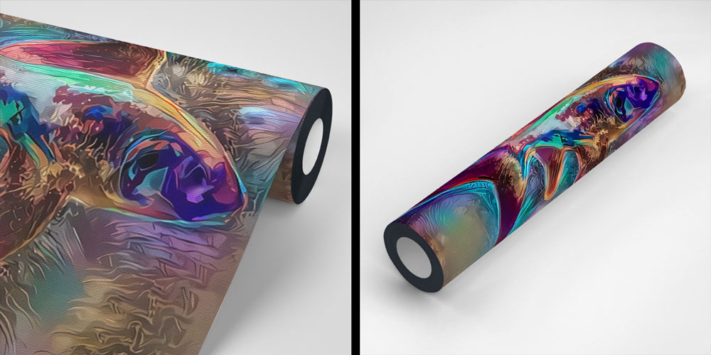 Renkli Soyut Balık Sanatı Duvar Kağıdı 4939