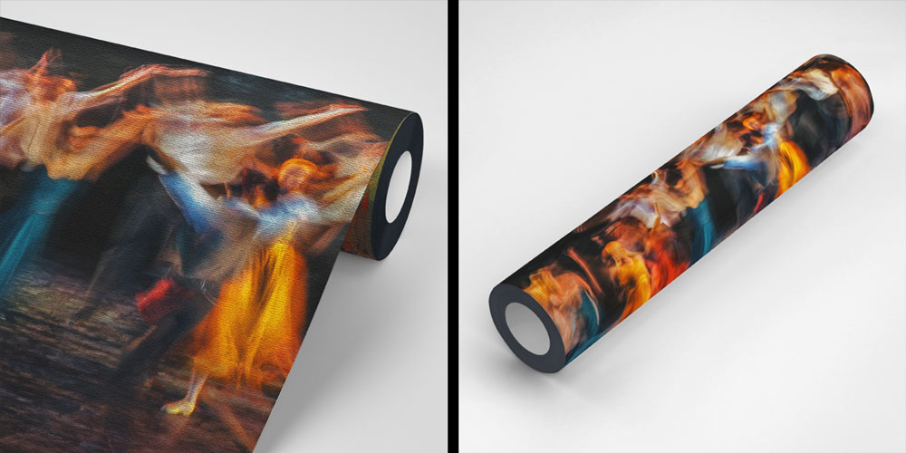 Hareketli Dans Sahnesi Temalı Sanatsal Duvar Kağıdı 5069