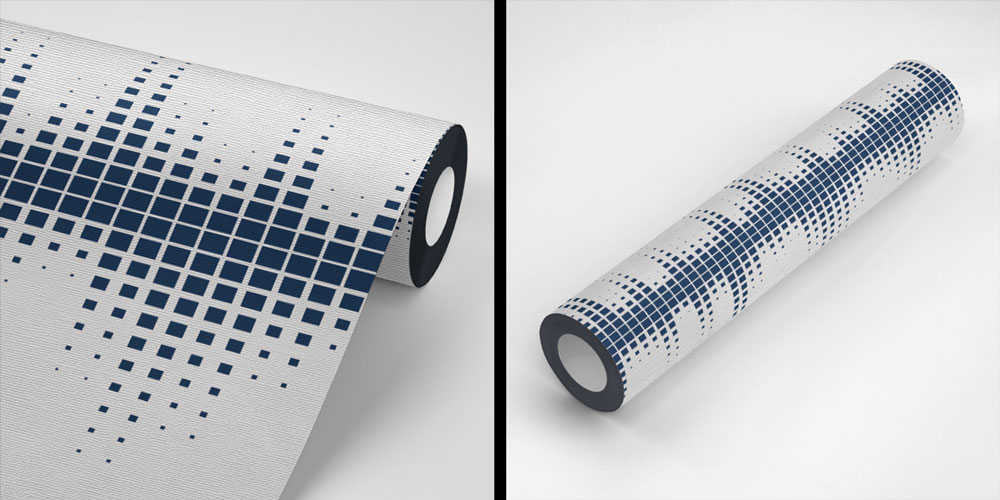 Minimal Ses Dalgası Piksel Desenli Duvar Kağıdı 5075