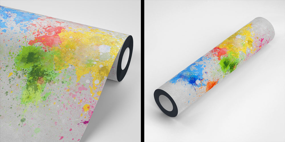 Soyut Renk Patlamalı Dünya Haritası Harita Sanatı Duvar Kağıdı 5127