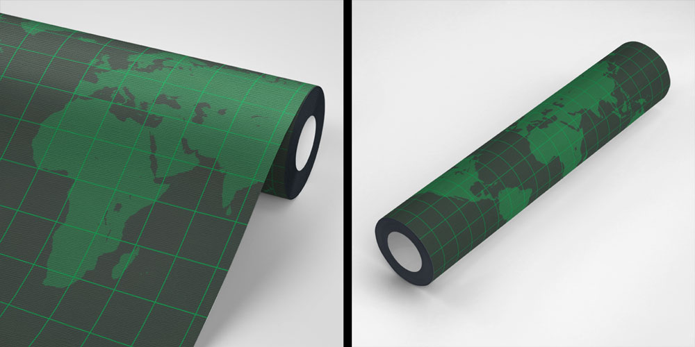 Grid Tasarımlı Modern Dünya Haritası Harita Sanatı Duvar Kağıdı 5129