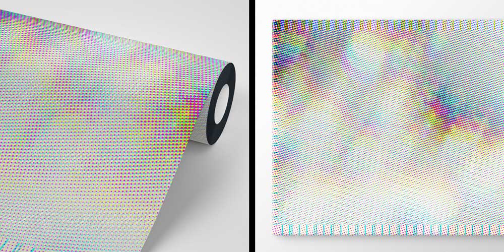 Renkli Pikselli Soyut Tasarım Modern Duvar Kağıdı 5386