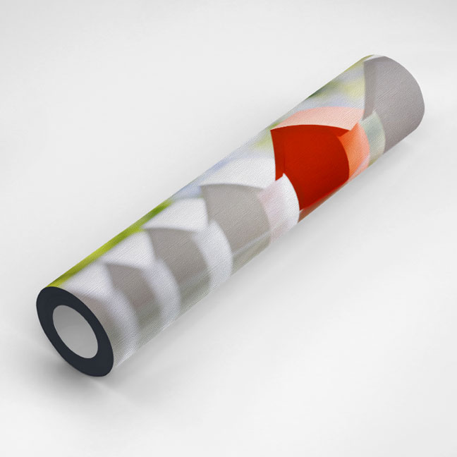 Kırmızı Ev Figürlü Modern Duvar Kağıdı 5567