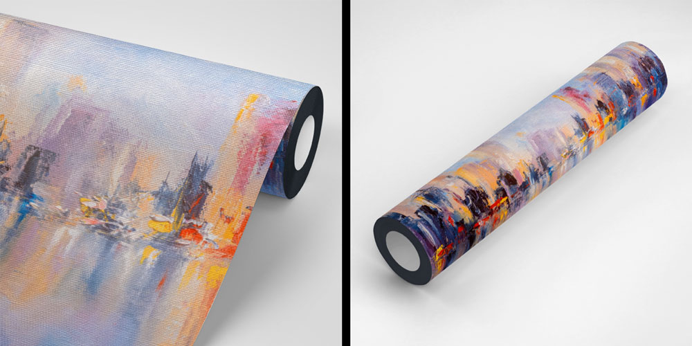 Soyut Şehir Manzaralı Sanatsal Duvar Kağıdı 5570