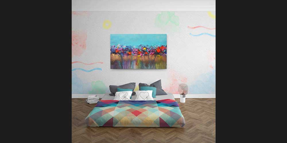 Minimal Pastel Dokulu Soyut Sanat Duvar Kağıdı 4153