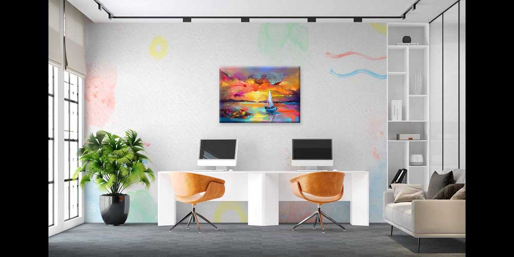 Minimal Pastel Dokulu Soyut Sanat Duvar Kağıdı 4153