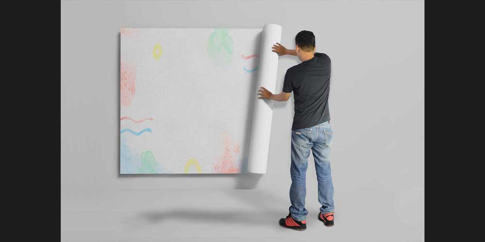 Minimal Pastel Dokulu Soyut Sanat Duvar Kağıdı 4153