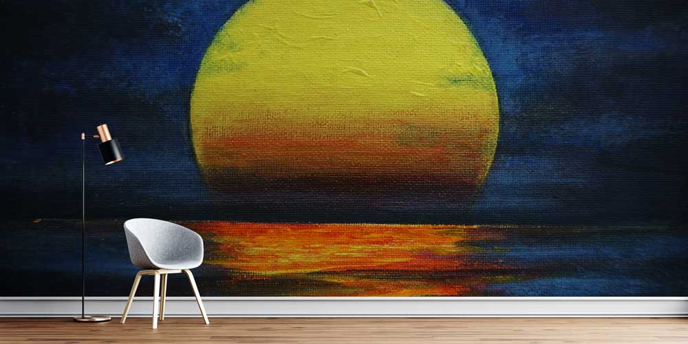 duvar-kagidi-cesitleri-4343-0 Sanatsal Gün Batımı Manzaralı Duvar Kağıdı 4343