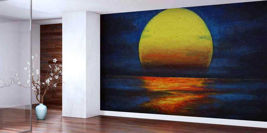 duvar-kagidi-cesitleri-4343-01 Sanatsal Gün Batımı Manzaralı Duvar Kağıdı 4343