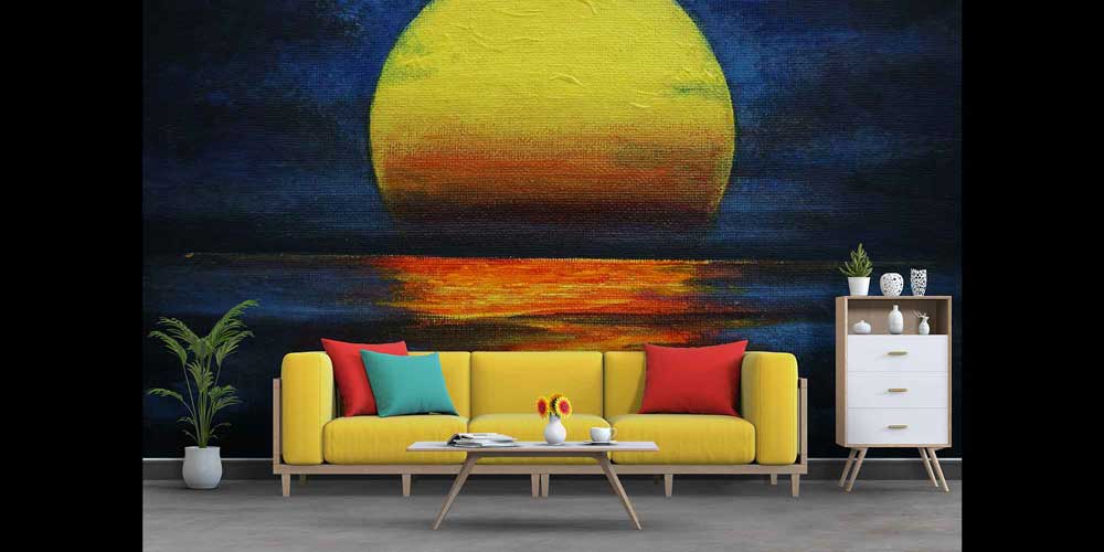 duvar-kagidi-cesitleri-4343-02 Sanatsal Gün Batımı Manzaralı Duvar Kağıdı 4343
