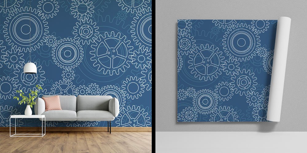 Endüstri Mühendislik Desenli Duvar Kağıdı 5464