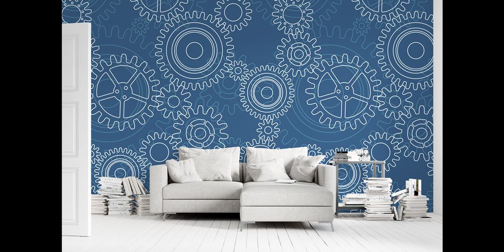 Endüstri Mühendislik Desenli Duvar Kağıdı 5464