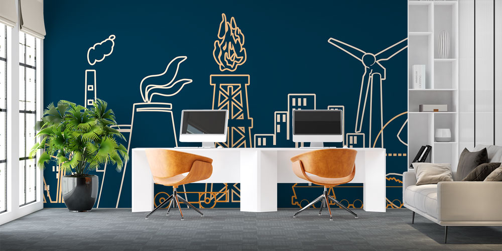 Endüstri Temalı Fabrika ve Enerji Duvar Kağıdı 5475