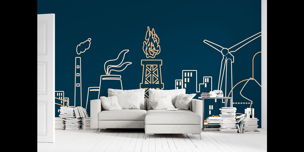 Endüstri Temalı Fabrika ve Enerji Duvar Kağıdı 5475